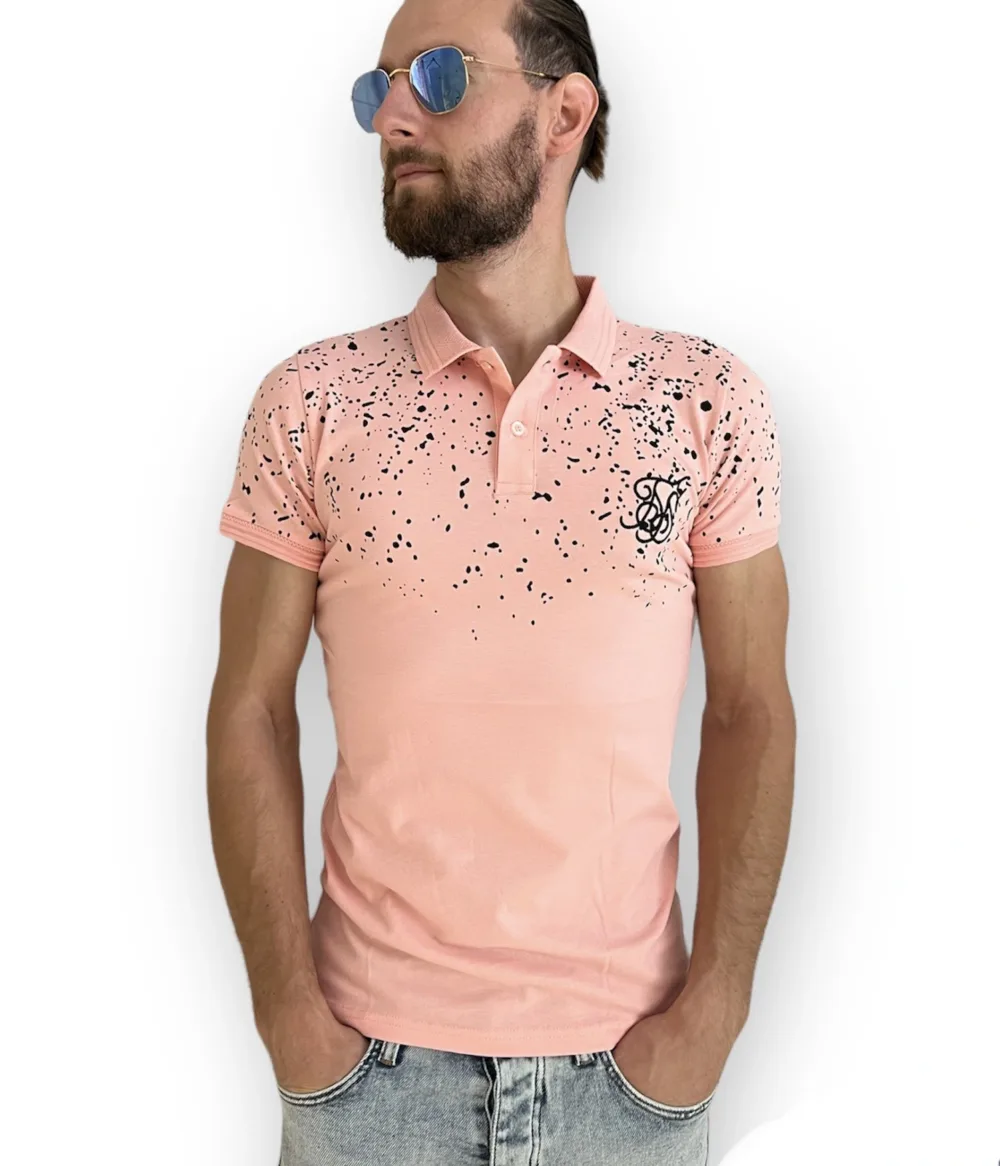 Αντρικό Polo μπλουζάκι ροζ