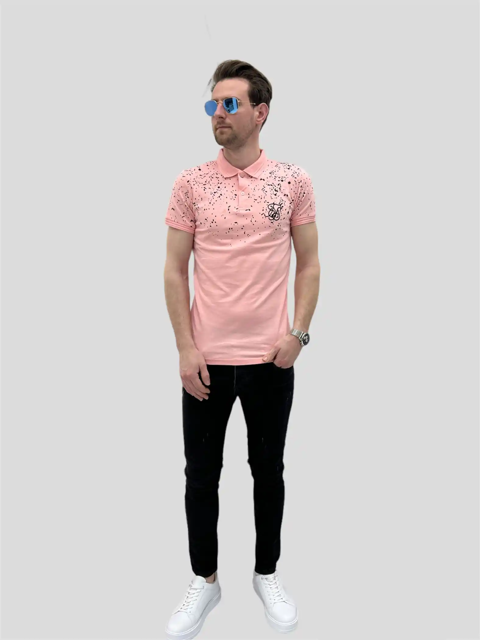 Αντρικό Polo μπλουζάκι ροζ