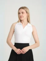 Άσπρη Μπλούζα Body με Μακριά Μανίκια