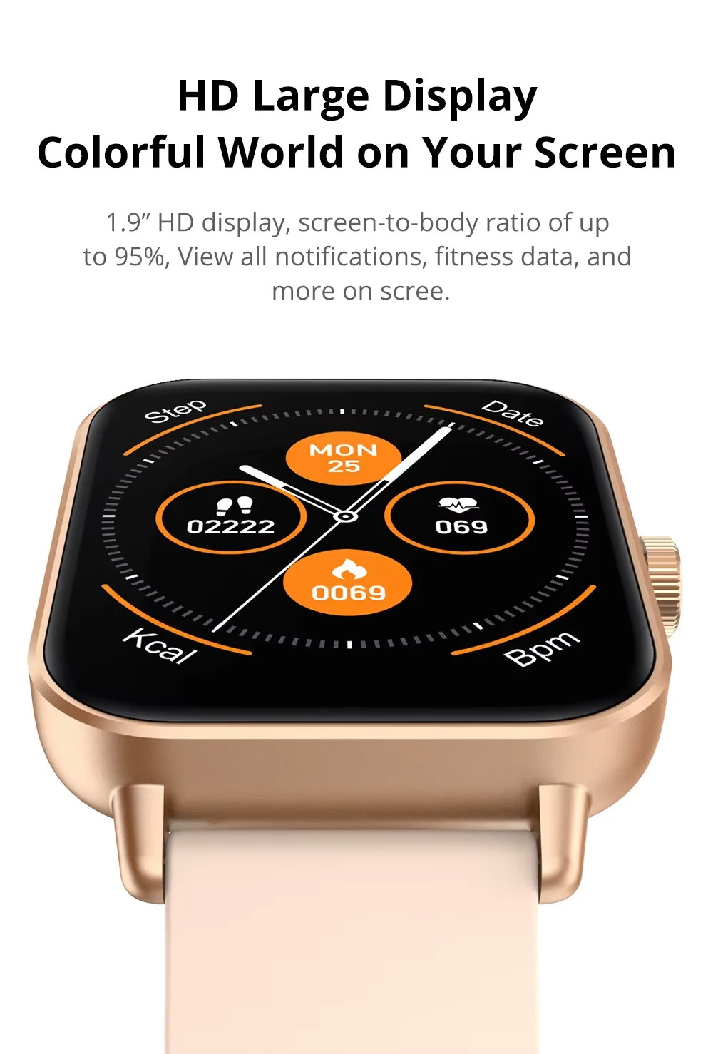 S25ce97ecde7340c78ddec4e2f9ed6371S COLMI P81 Smartwatch - Χρυσό - Image 7