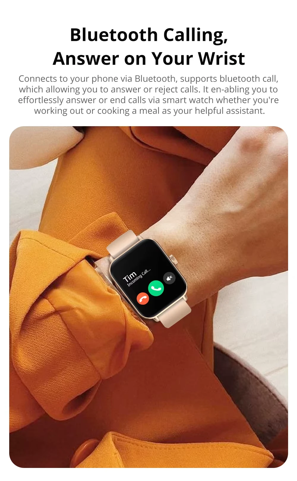 S439979044ce246cebf8ad3c6194246d44 COLMI P81 Smartwatch - Χρυσό - Image 2